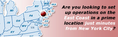Are you looking to set up operations on the East Coast in a prime location just minutes from New York City?